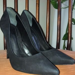 Schutz Gilberta black suede stiletto